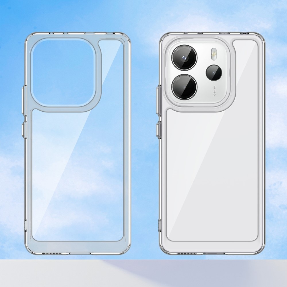 Gél tok kemény hátlappal Xiaomi Redmi Note 14-hez - szürke