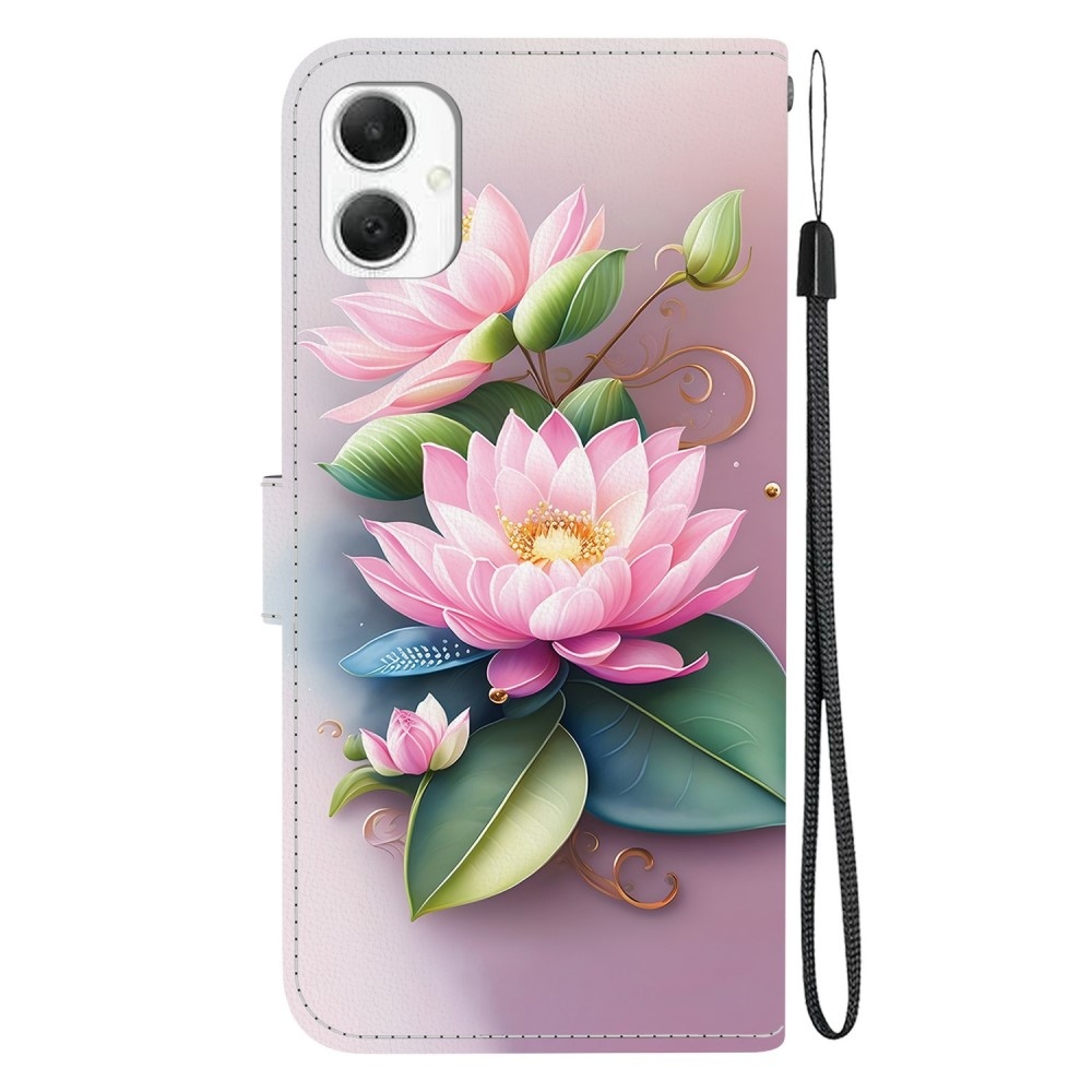 Sokoldalú könyvtáska Samsung Galaxy A06 4G - lótuszvirág