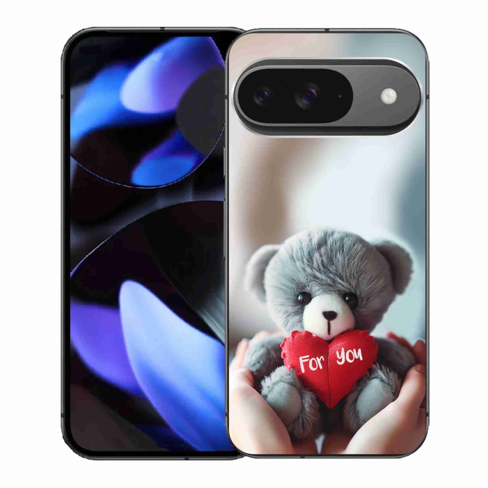 Gél borítás mmCase a Google Pixel 9/9 Pro számára - mackó a szerelmesek számára