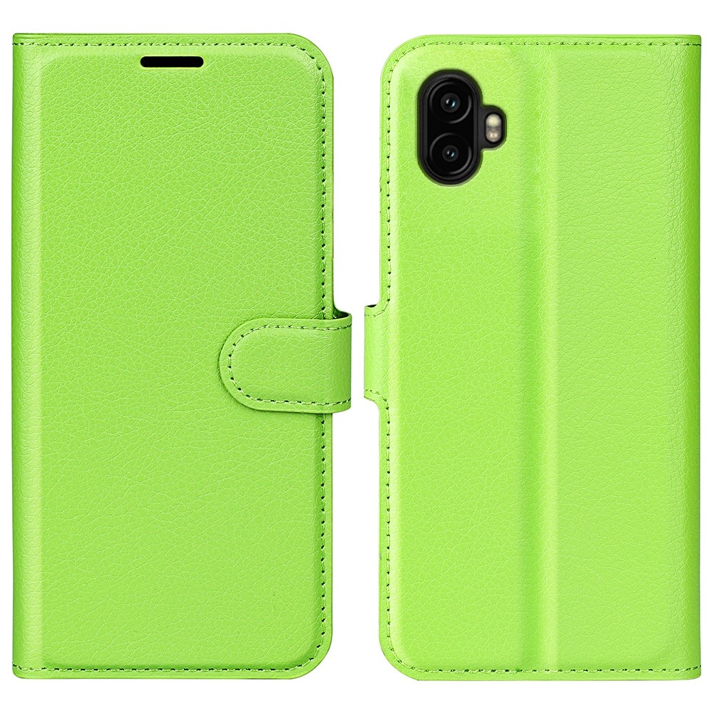 Litchi könyv tok Samsung Galaxy Xcover 7 Pro készülékhez - zöld