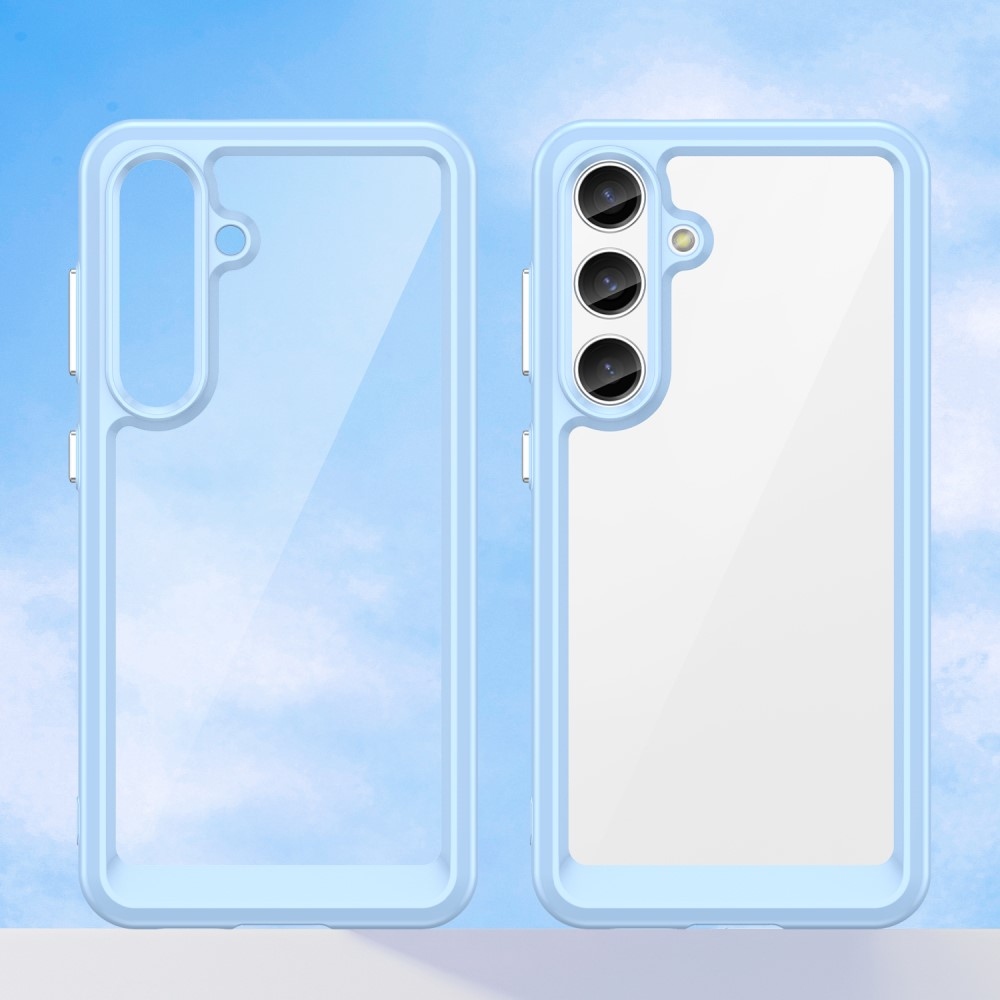 Gél tok fix hátlappal Samsung Galaxy S24+/S25+ készülékhez - kék