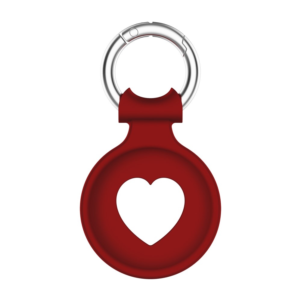 Love szilikon tok az Apple AirTaghez - piros