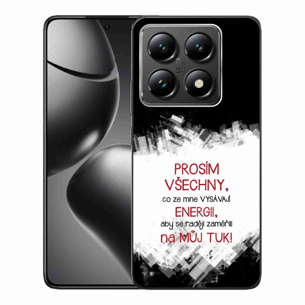 Gél borító mmCase a Xiaomi 14T-hez - vicces szöveg 1 piros