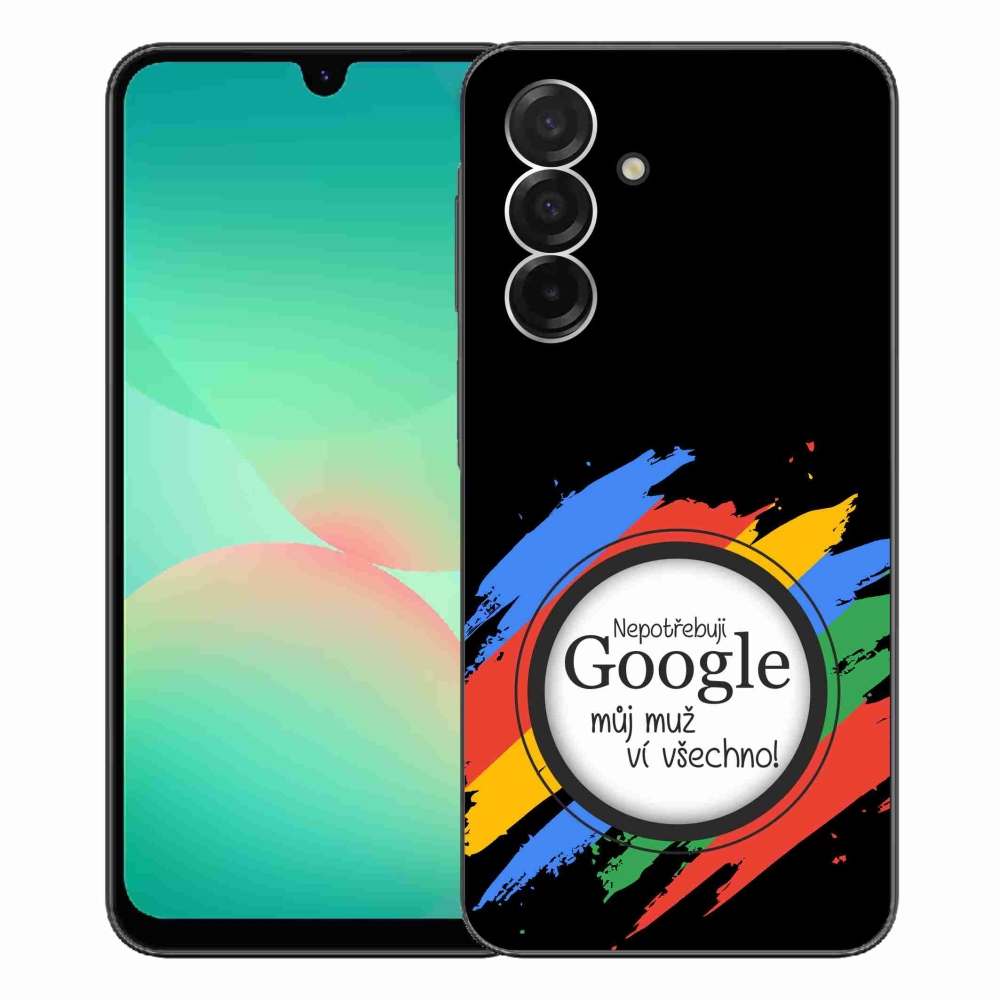 Gél borító mmCase Samsung Galaxy A26 5G - az ember mindent tud fekete háttérrel