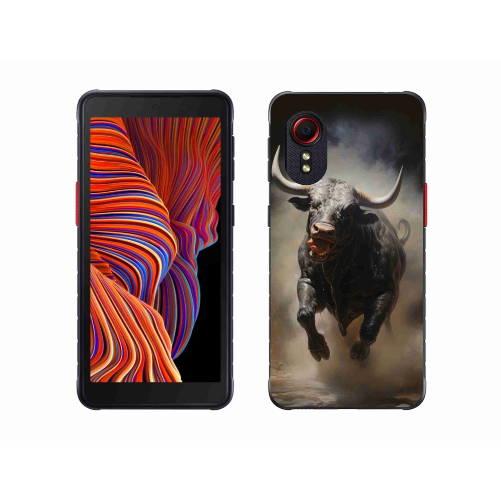 Gél borítás mmCase Samsung Galaxy Xcover 5 - dühös bika - Samsung Galaxy Xcover 5 - angry bull