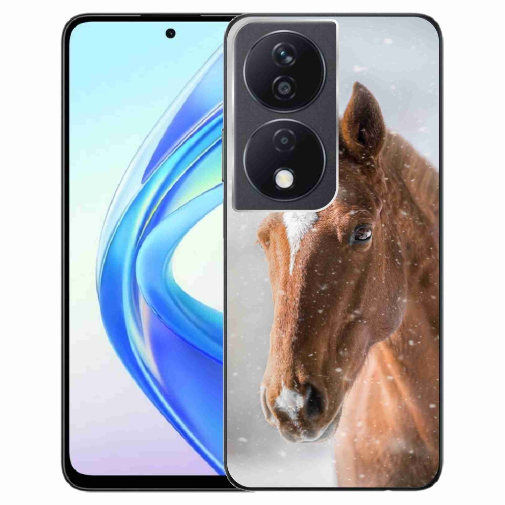 Zselés tok mmCase a Honor X7b/Honor 90 Smart készülékhez - barna ló 2