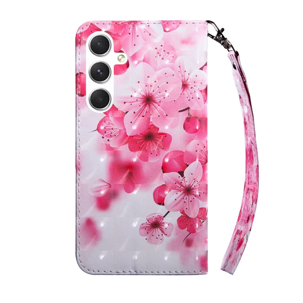 Spot book tok Samsung Galaxy A16 4G/5G készülékhez - rózsaszín virágok