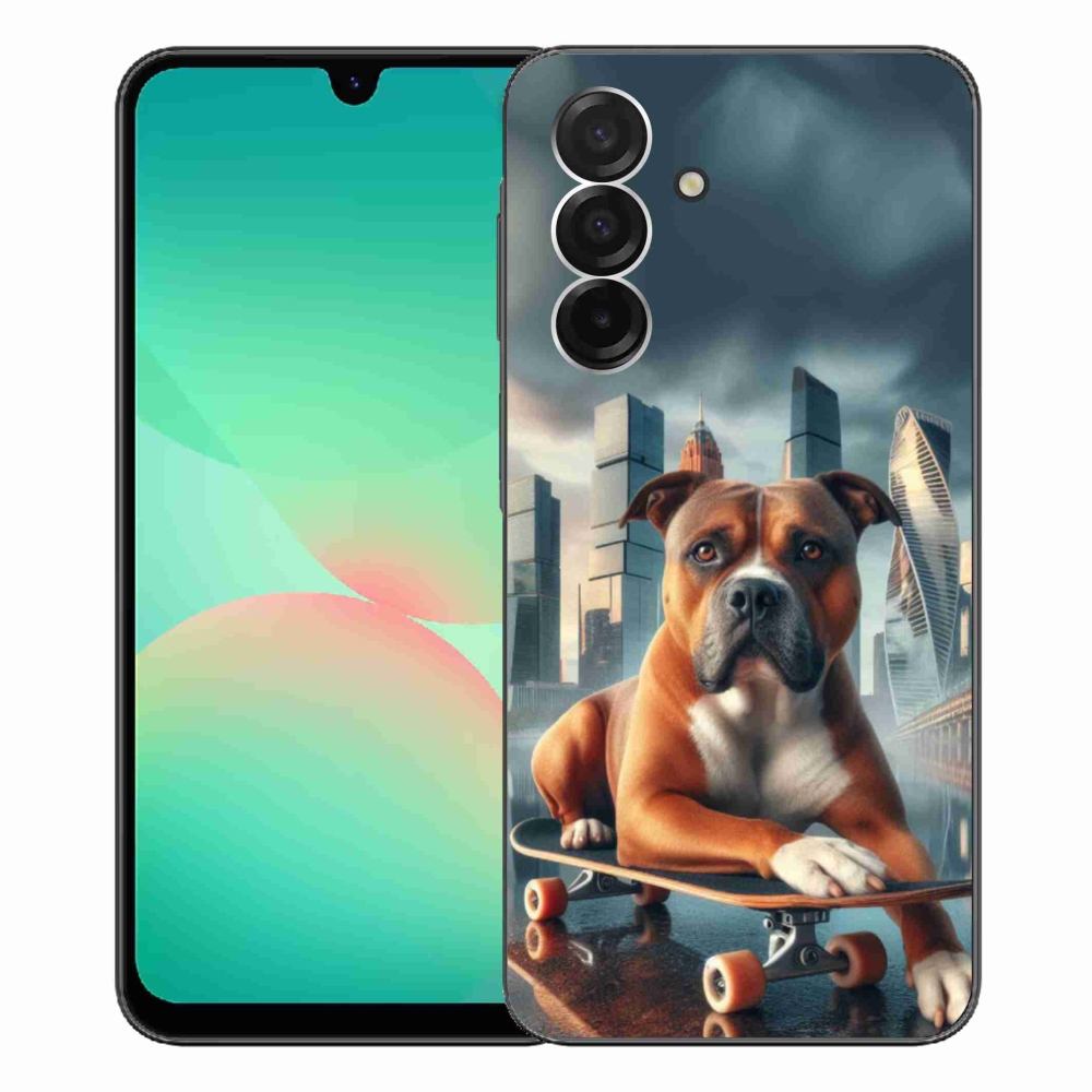 Gél borítás mmCase Samsung Galaxy A26 5G - kutya gördeszkán
