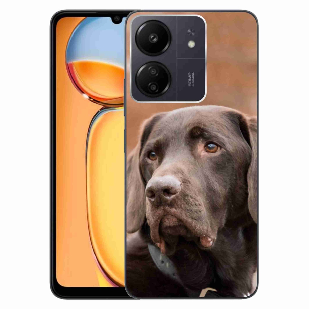 Gél tok mmCase a Xiaomi Poco C65/Redmi 13C készülékhez - barna labrador