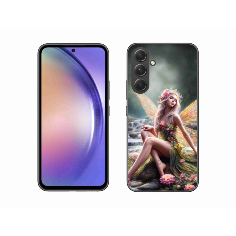 Zselés borítás mmCase Samsung Galaxy A54 5G - pillangó nő 1
