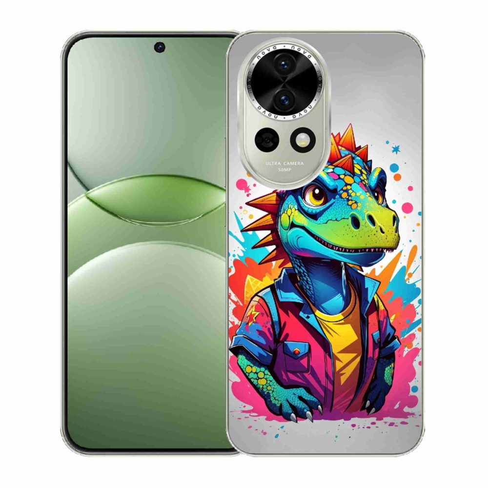 Gél borító mmCase a Huawei Nova 13 5G-n - színes dinoszauruszok