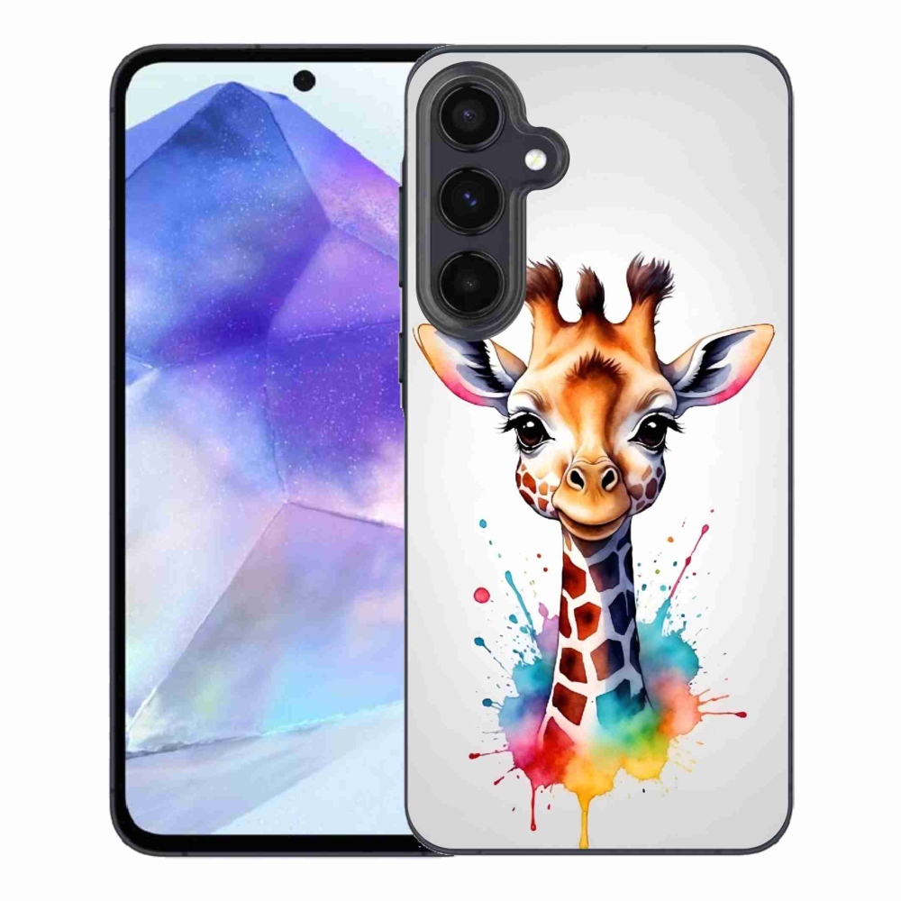 Gél védőhuzat mmCase Samsung Galaxy A55 5G - zsiráf 1