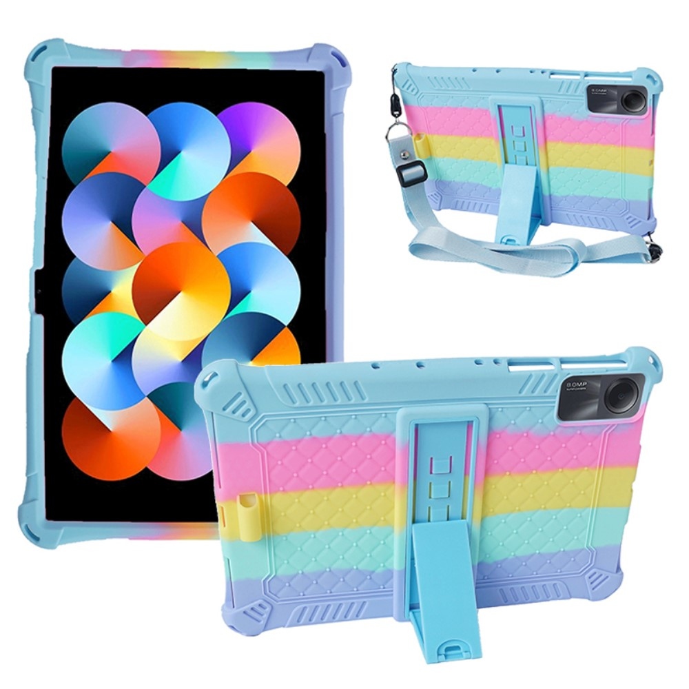 Szilikon borító pánttal Xiaomi Redmi Pad SE-hez - színes/világoskék
