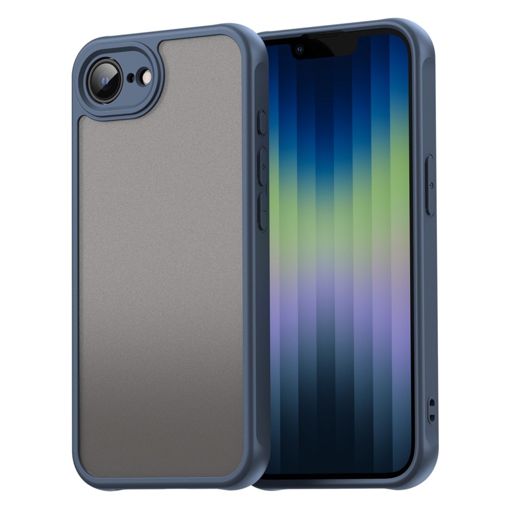 Gél tok kemény hátlappal iPhone 16e készülékhez - kék