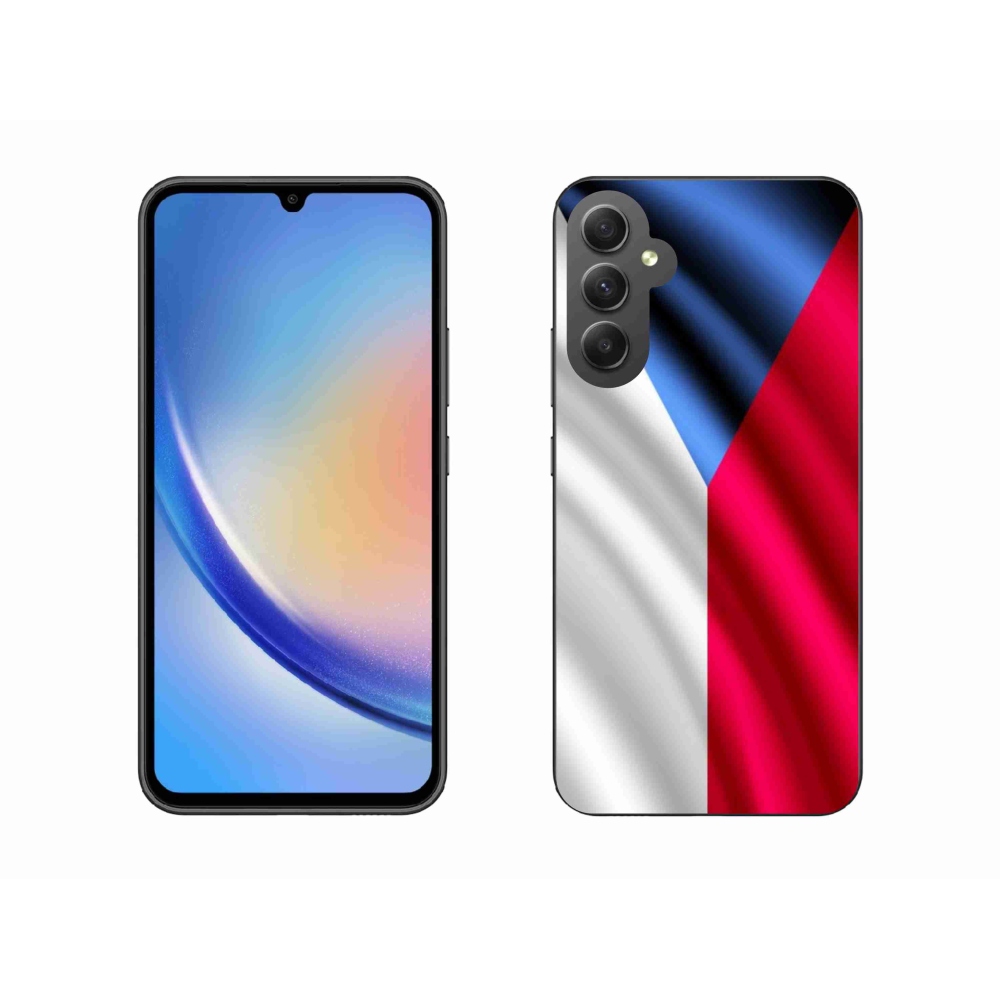 Gél borítás mmCase Samsung Galaxy A34 5G - cseh zászlóhoz