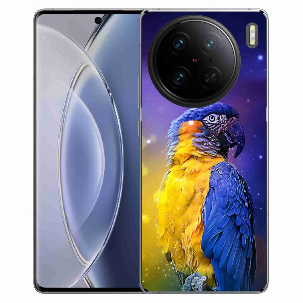 Gél tok mmCase a Vivo X90 Pro készülékhez - papagáj ara 1