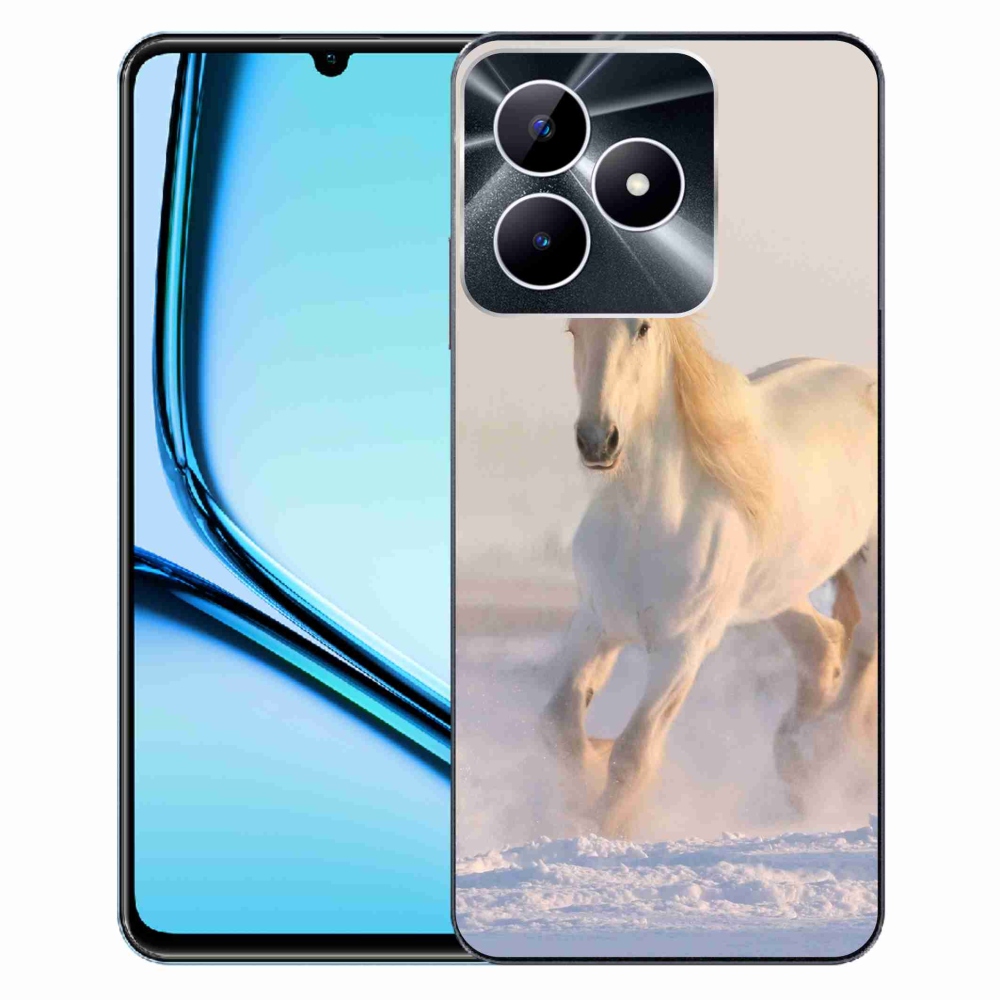 Gél tok mmCase a Realme Note 50 készülékhez - ló a hóban
