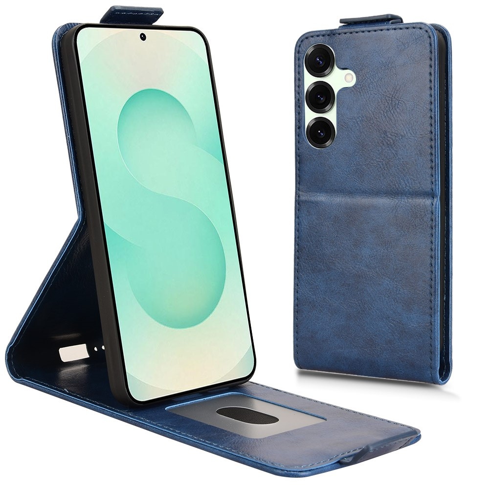 Vert flip tok Samsung Galaxy S25 FE készülékhez - kék
