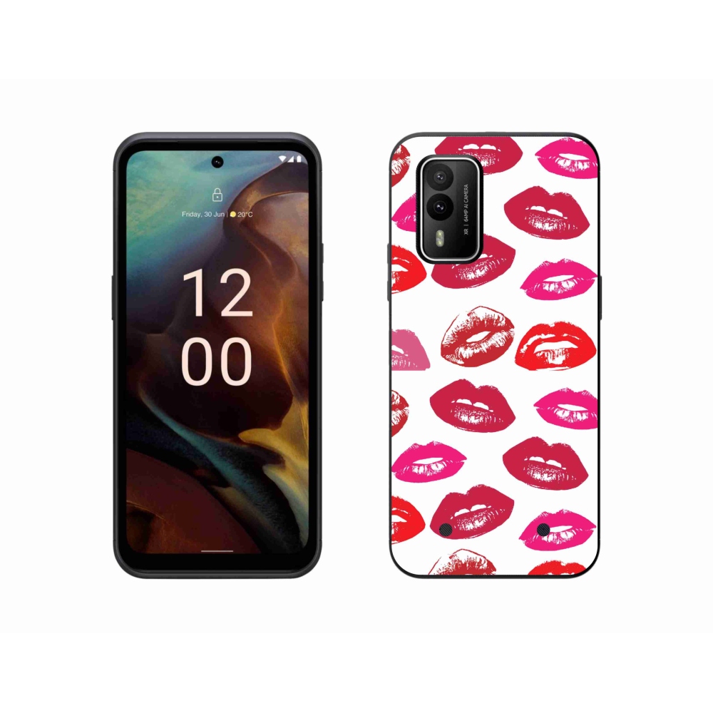 Zselés borítás mmCase a Nokia XR21 készülékhez - ajkak