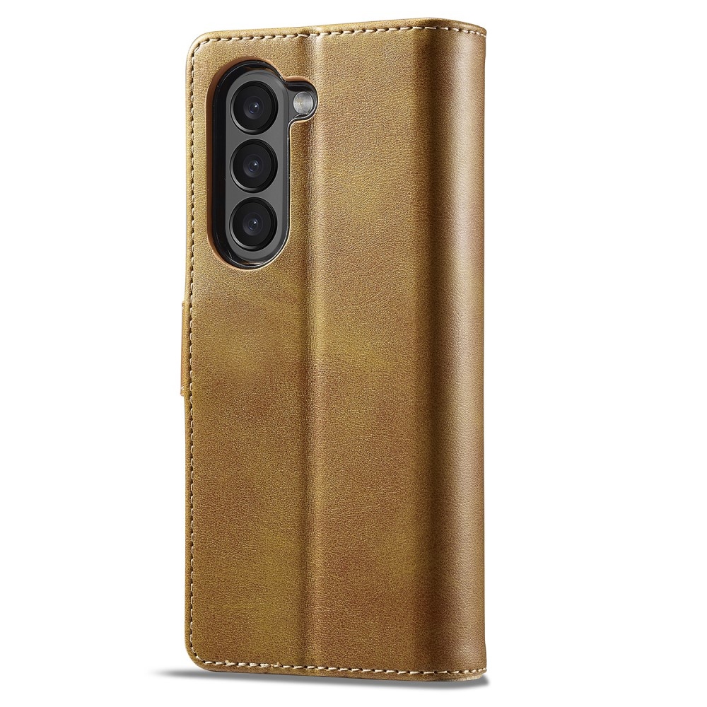 Imeeke könyvtáska Samsung Galaxy Z Fold5 5G - sárga