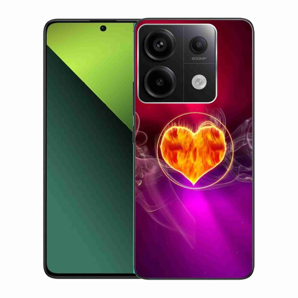 Gél borítás mmCase a Xiaomi Redmi Note 13 Pro 5G/Poco X6 5G számára - tüzes szív