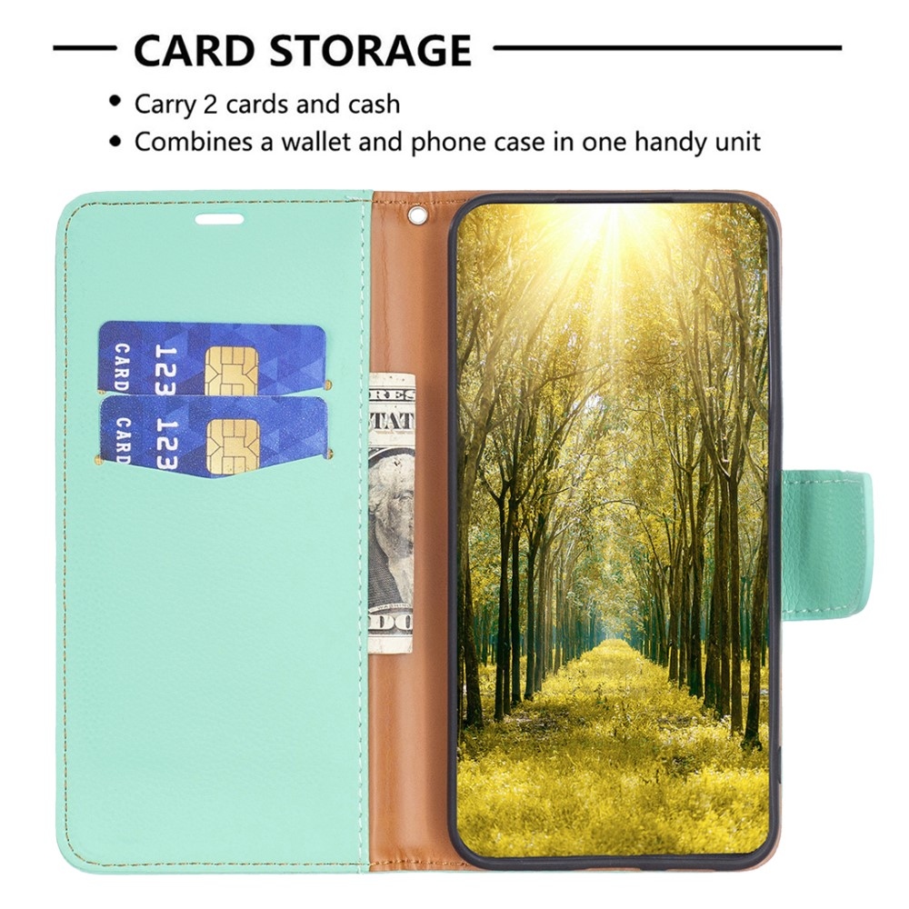 Könyvtáska tok Xiaomi Redmi Note 13 Pro+ 5G - teal - teal