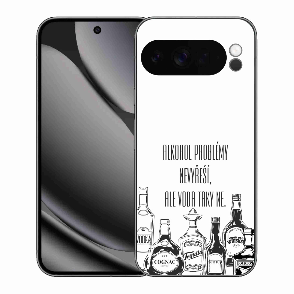 Gél borítás mmCase a Google Pixel 10 Pro XL-hez - vicces szöveg fehér háttérrel