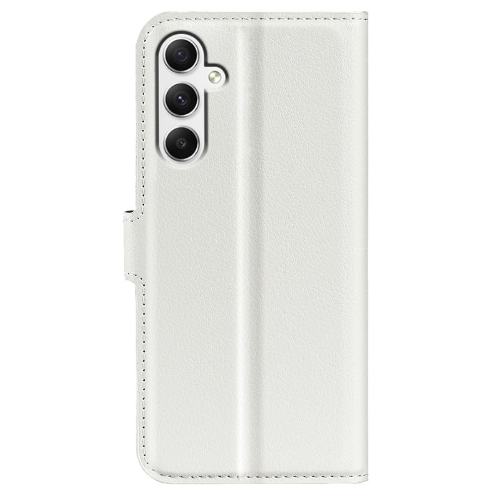 Litchi könyv tok Samsung Galaxy A35 5G - fehér
