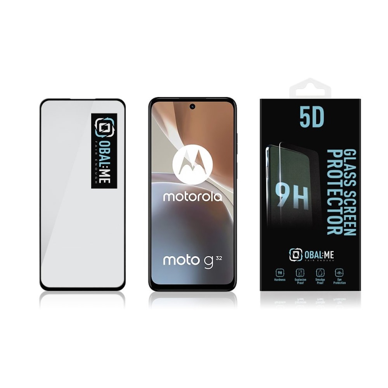 CSOMAG:ME 5D edzett üveg Motorola G32 Fekete