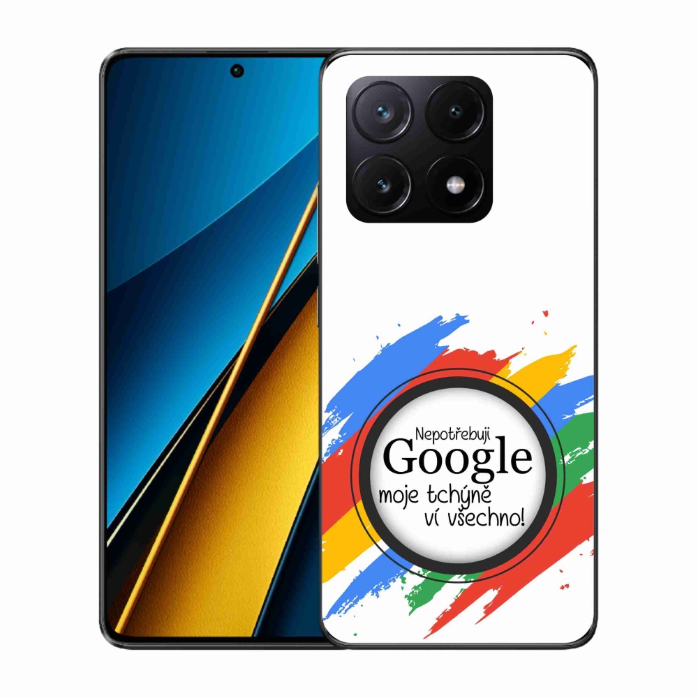 Gél borító mmCase a Xiaomi Poco X6 Pro 5G - anyós tudja, hogy minden fehér háttérrel rendelkezik