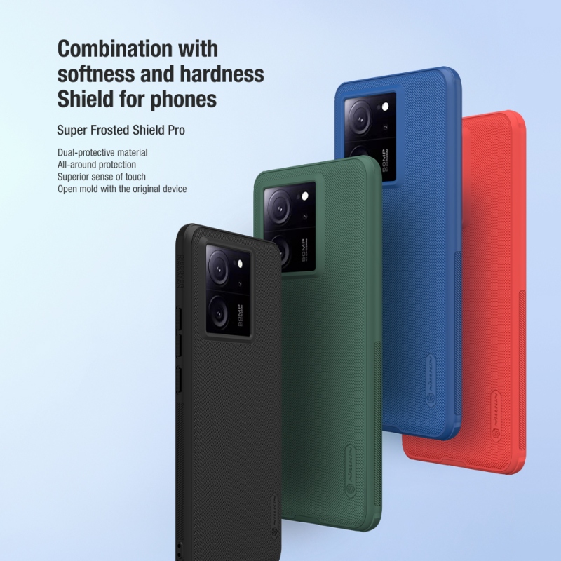 Nillkin Super Frosted PRO hátlap a Xiaomi 13T/13T Pro számára Fekete