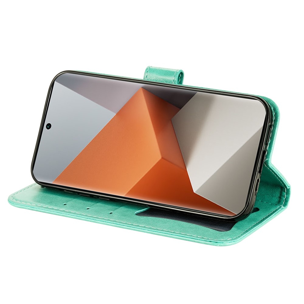 Mandala könyv tok a Xiaomi Redmi Note 13 Pro+ 5G számára - teal színű