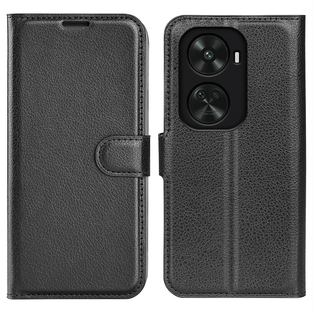 Litchi könyv tok Huawei Nova 12 SE-hez - fekete