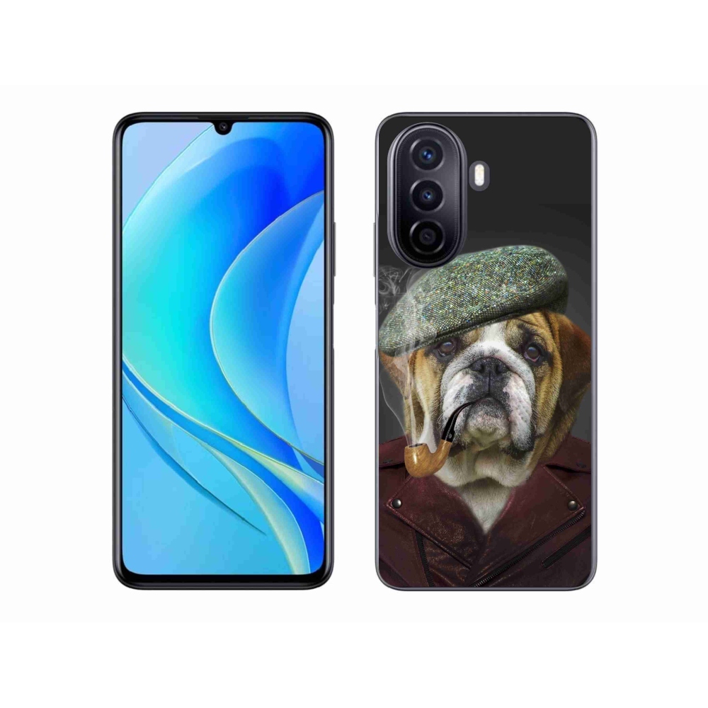 Gél borítás mmCase a Huawei Nova Y70-hez - kutya csővel