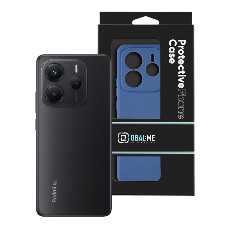 Borító:ME matt TPU borító Xiaomi Redmi Note 14 5G sötétkékhez