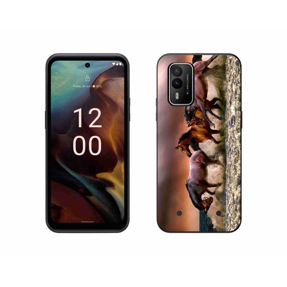 Gél tok mmCase a Nokia XR21 készülékhez - lovak 1