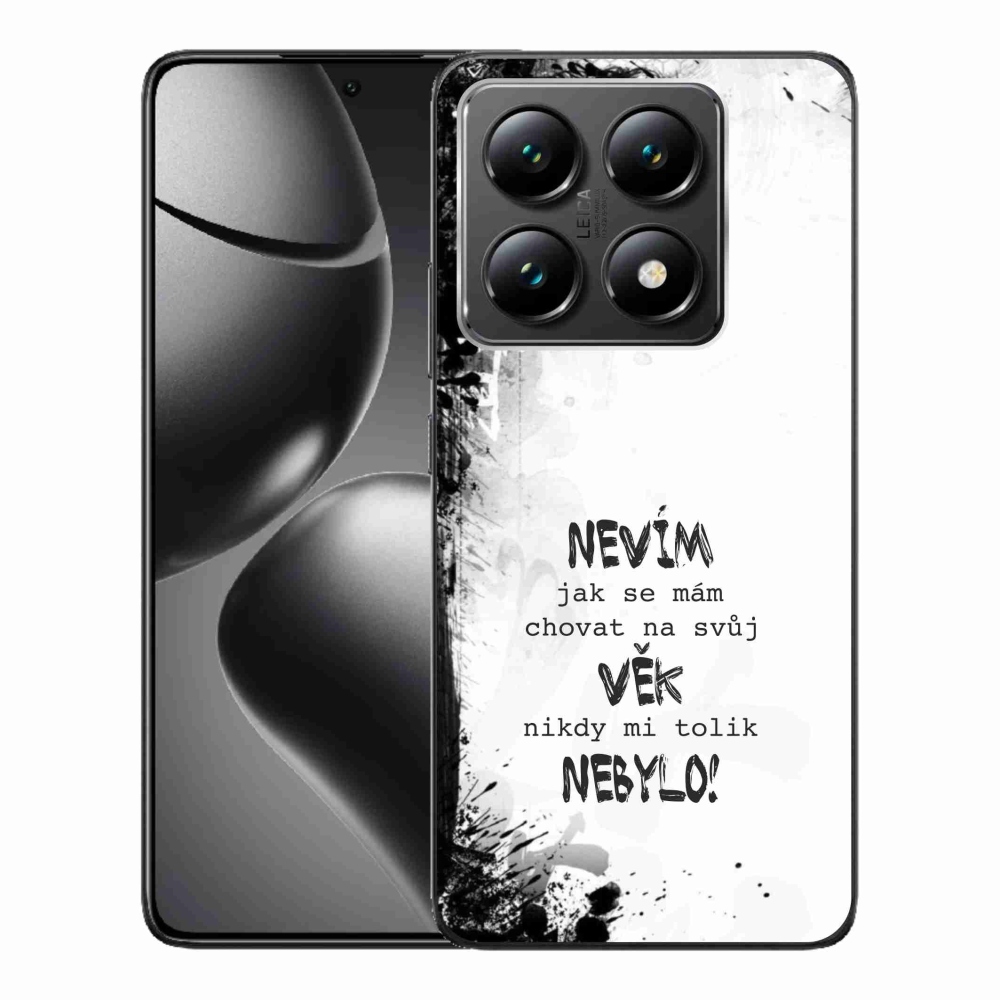 Gél borító mmCase a Xiaomi 14T-hez - vicces szöveg 14 fehér háttérrel