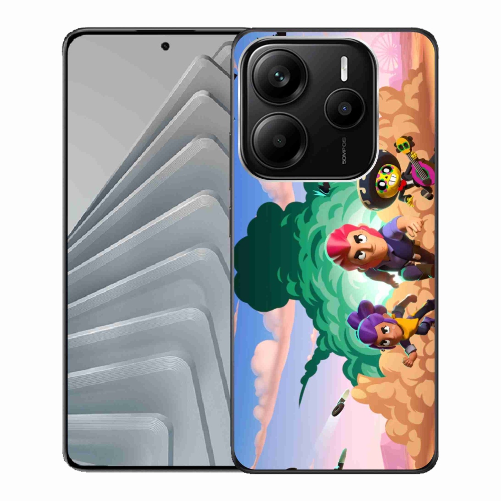 Gél borítás mmCase a Xiaomi Redmi Note 14 5G-hez - verekedős csillagok