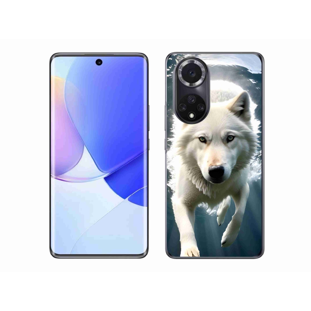 Gél borítás mmCase a Huawei Nova 9 készülékhez - fehér farkas