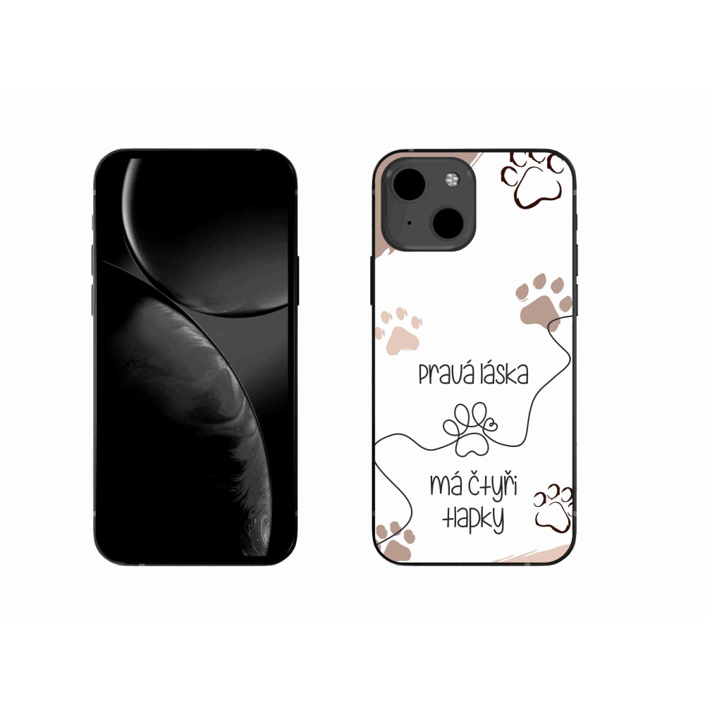 Gél borítás mmCase iPhone 13 6.1 készülékhez - kutya motívum 1 fehér háttér