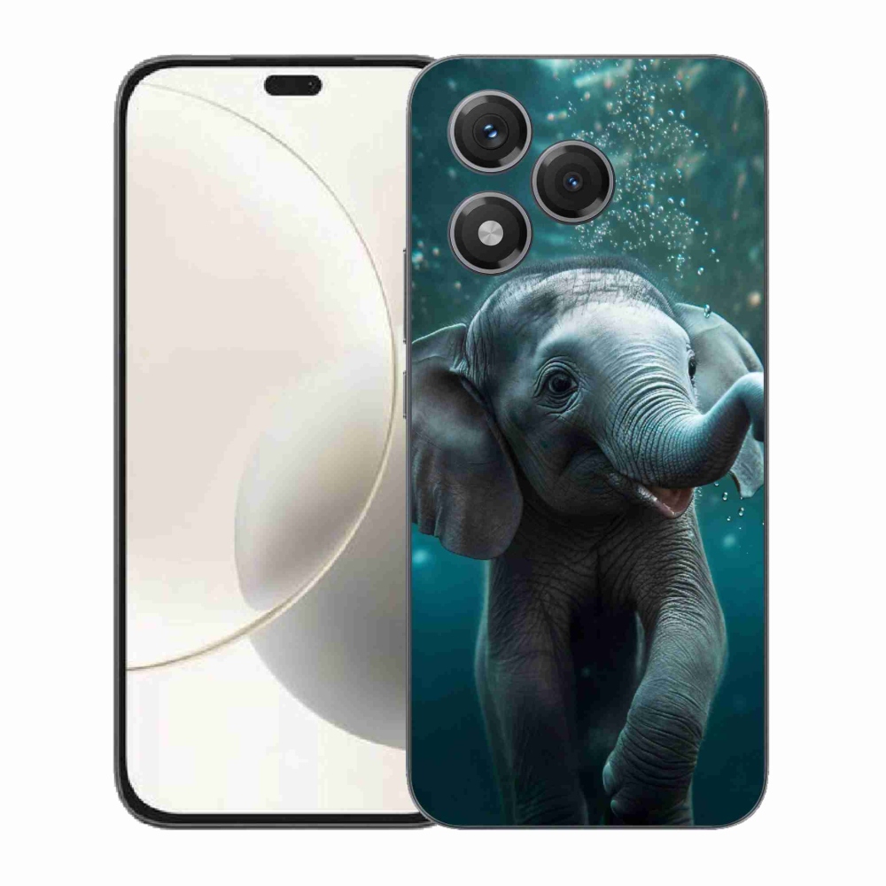 Zselés borítás mmCase a Honor 400 Lite-hoz - elefánt a víz alatt