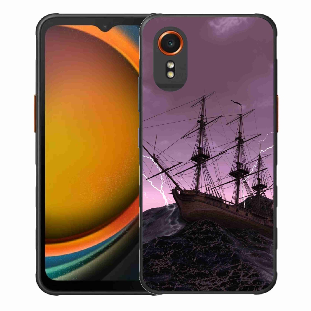 Zselés borítás mmCase Samsung Galaxy Xcover 7 - hajó a viharban