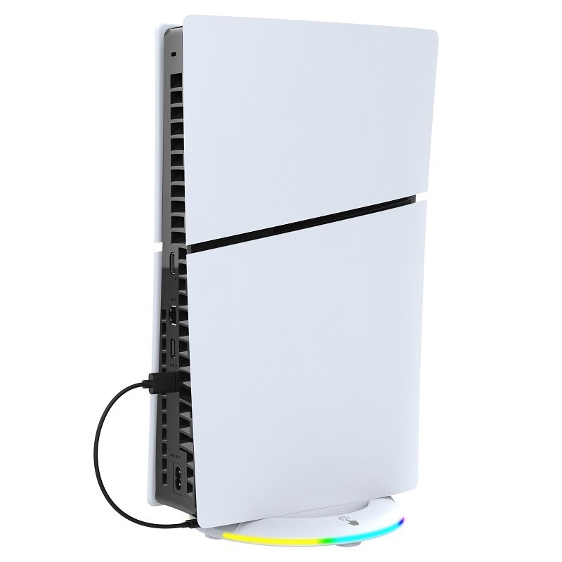 iPega P5S025S Függőleges állvány RGB-vel a PS5 Slim fehérhez