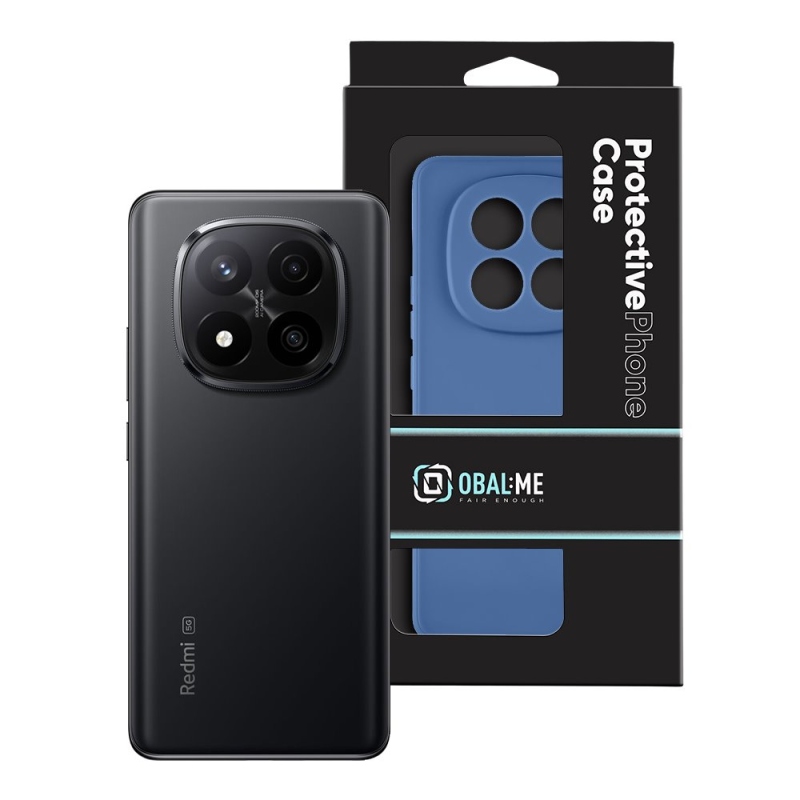 Borító:ME matt TPU borító a Xiaomi Redmi Note 14 Pro+ 5G sötétkékhez