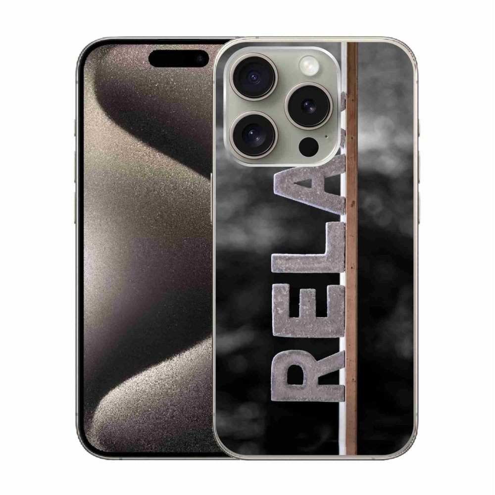 Zselés borítás mmCase iPhone 15 Pro készülékhez - relax 1
