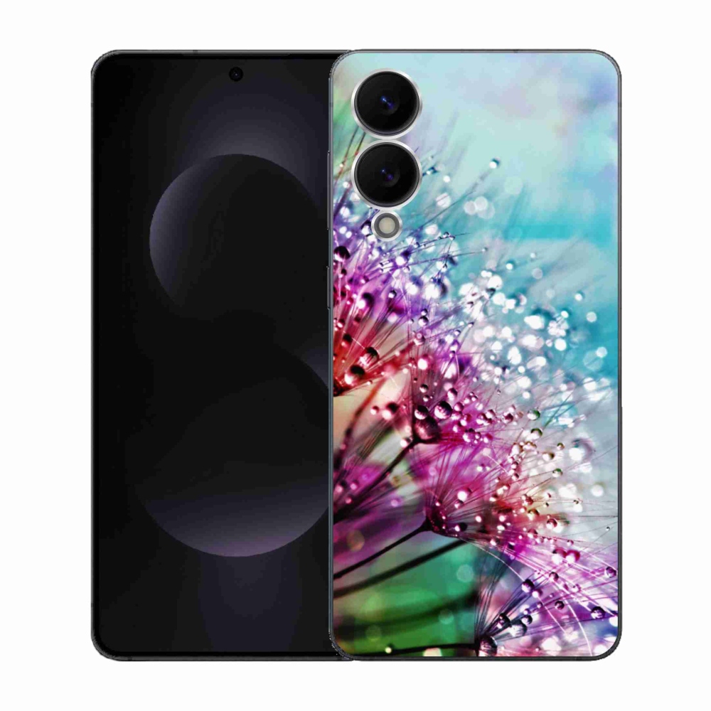 Gél borítás mmCase Samsung Galaxy S25 Edge készülékhez - színes virágok