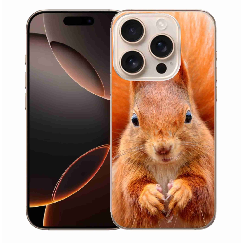 Zselés borítás mmCase iPhone 16 Pro Max készülékhez - mókus