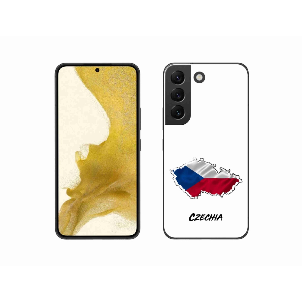 Gél védőhuzat mmCase Samsung Galaxy S22 5G - Csehország fehér háttérrel