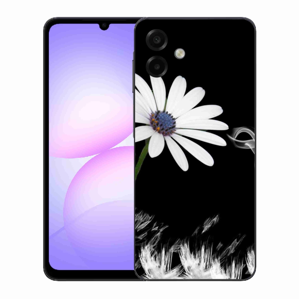 Gél védőhuzat mmCase Samsung Galaxy A07 4G - fehér virág