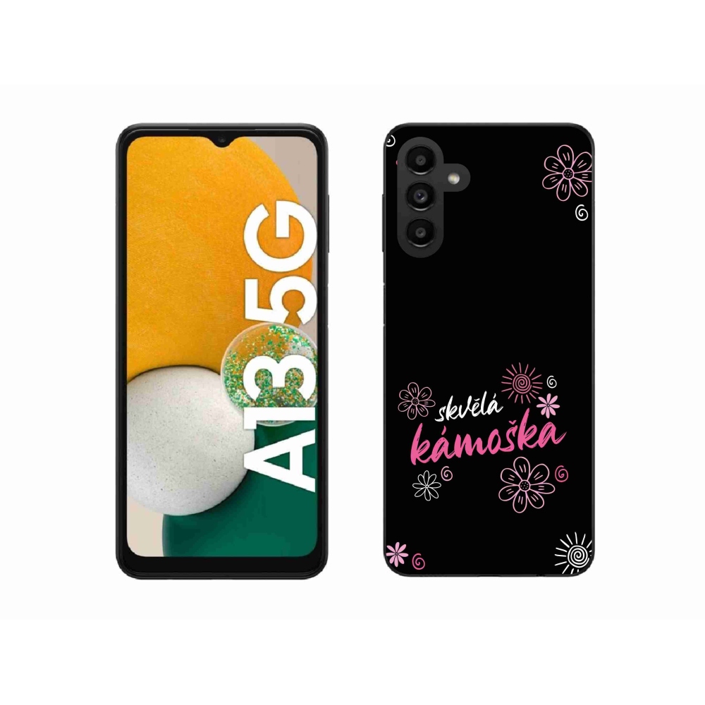 Gél borító mmCase Samsung Galaxy A13 5G - nagyszerű haver fekete háttérrel